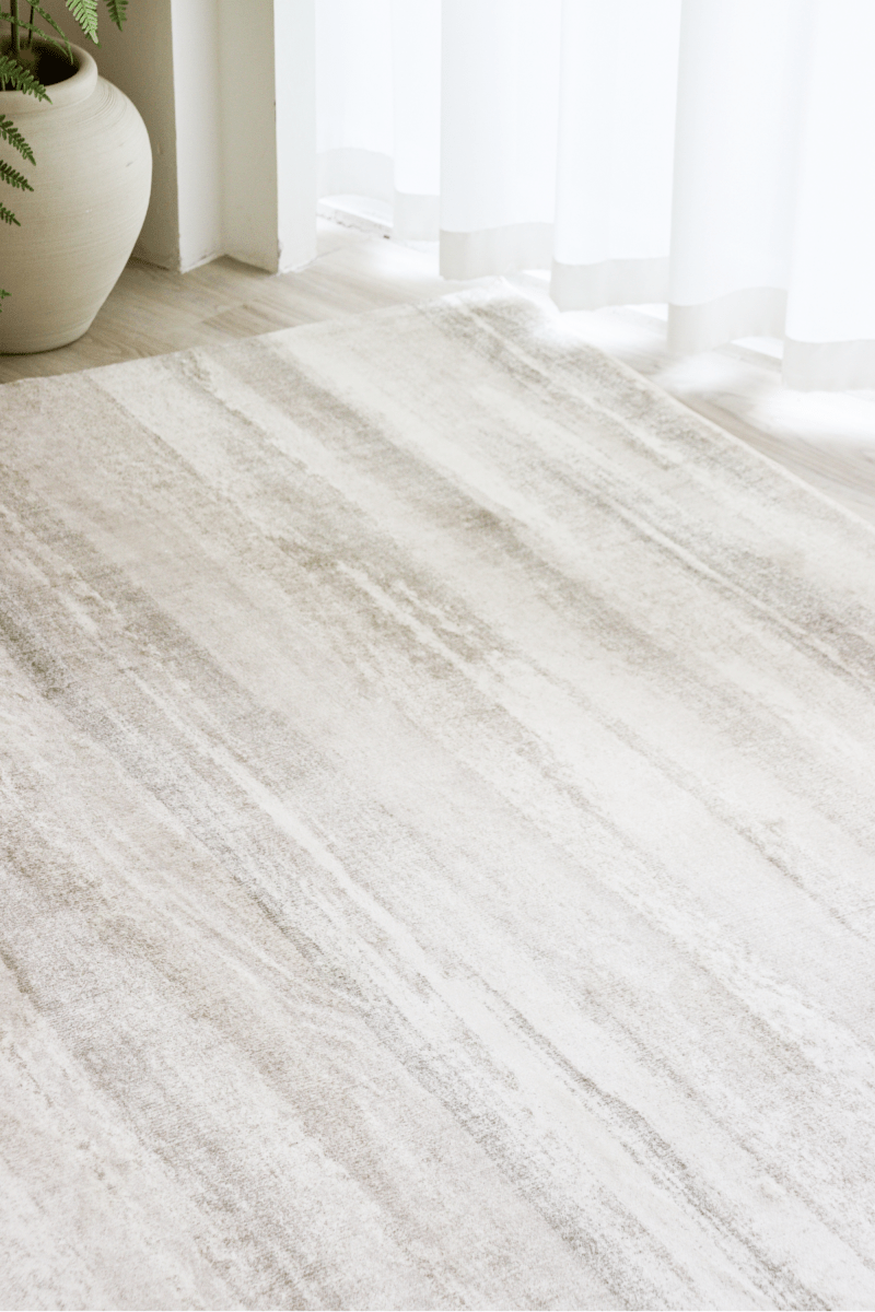 Tapis Cascade beige | Moderne | Série Polyfibre Cachemire