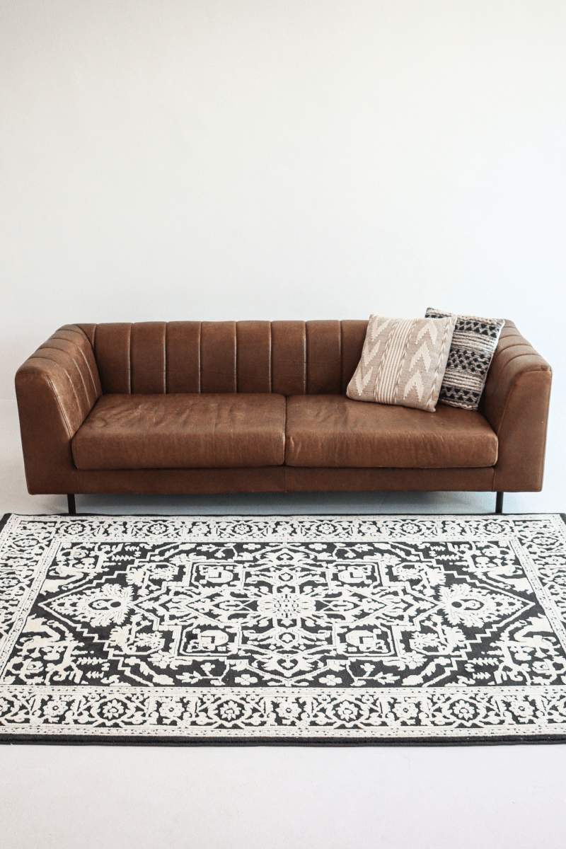 Tapis noir impérial | Série Wilton Dyed
