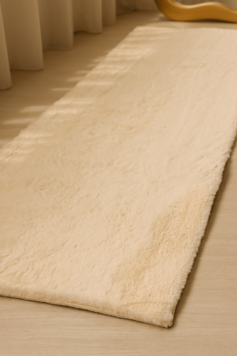 Tapis blanc crème | Série Cloud Fur