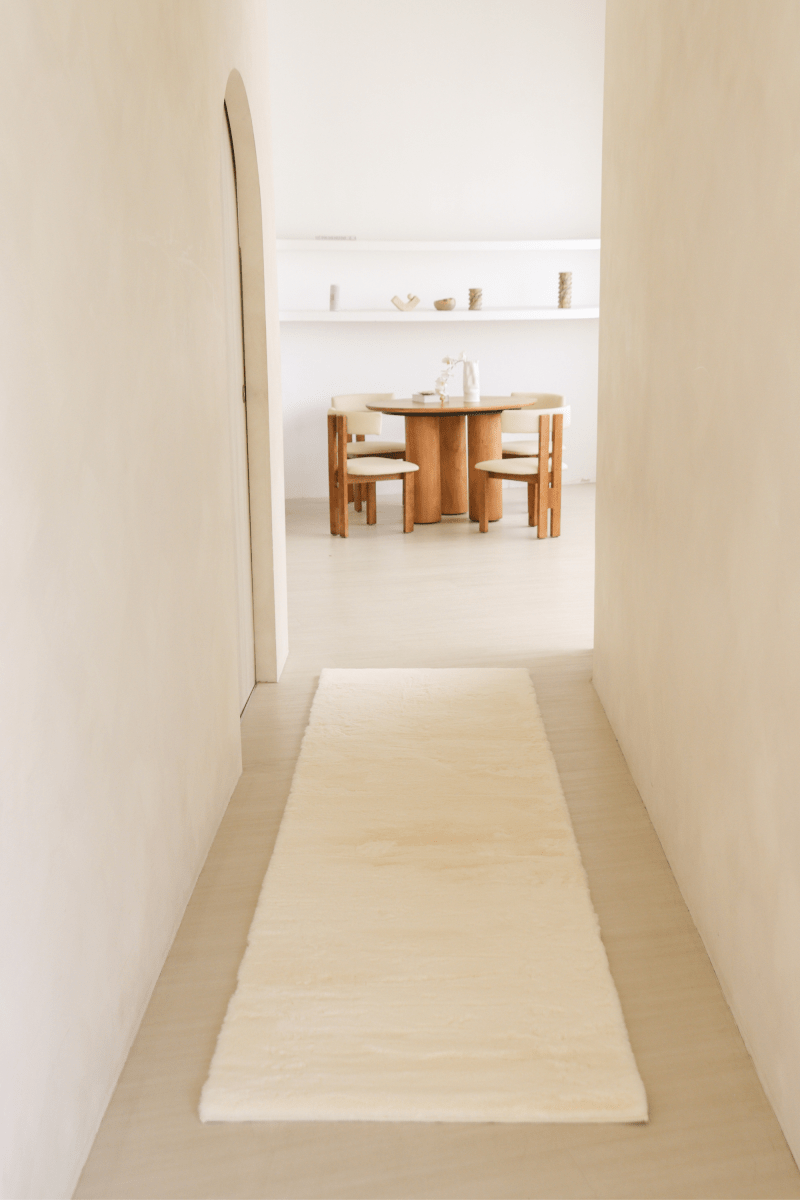 Tapis blanc crème | Série Cloud Fur