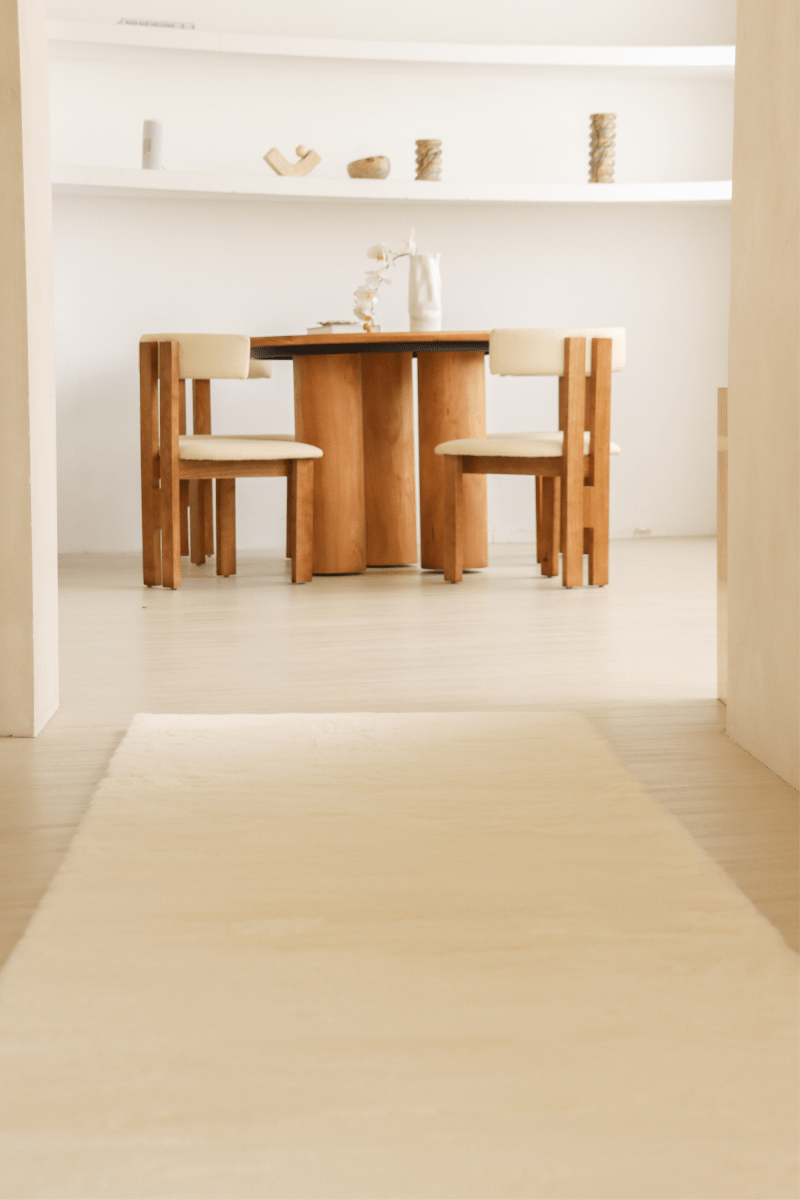 Tapis blanc crème | Série Cloud Fur