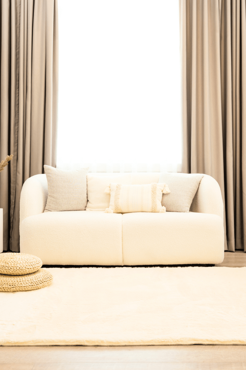 Tapis blanc crème | Série Cloud Fur