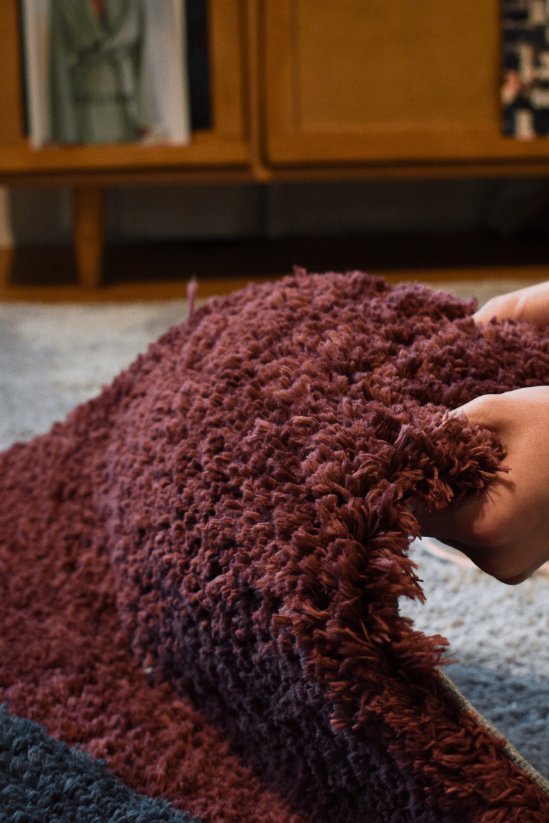 Tapis LuxeFur taupe rose foncé | Série LuxeFur Dyed