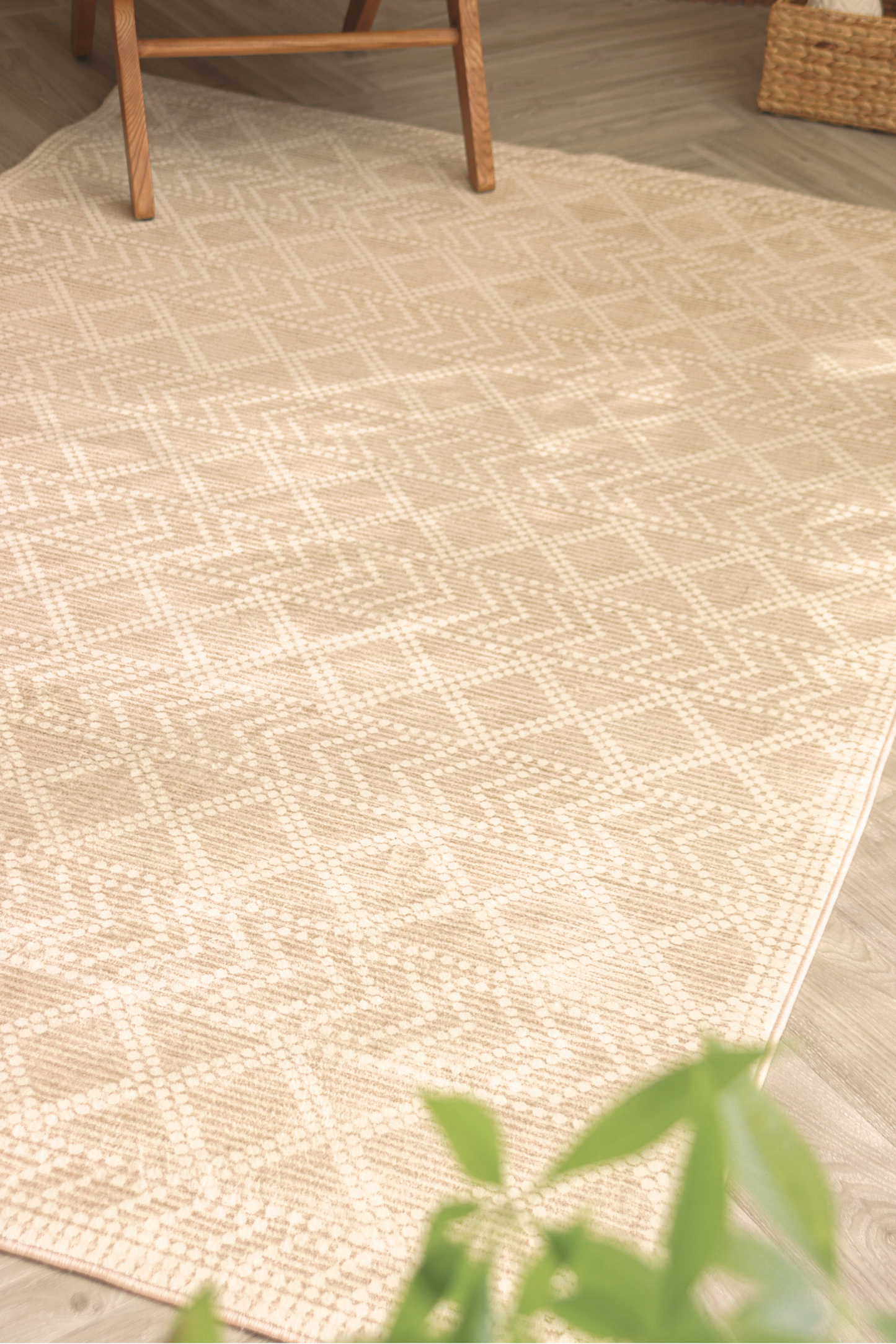 Tapis tribal du désert | Scandinave | Série Polyfibre Cachemire