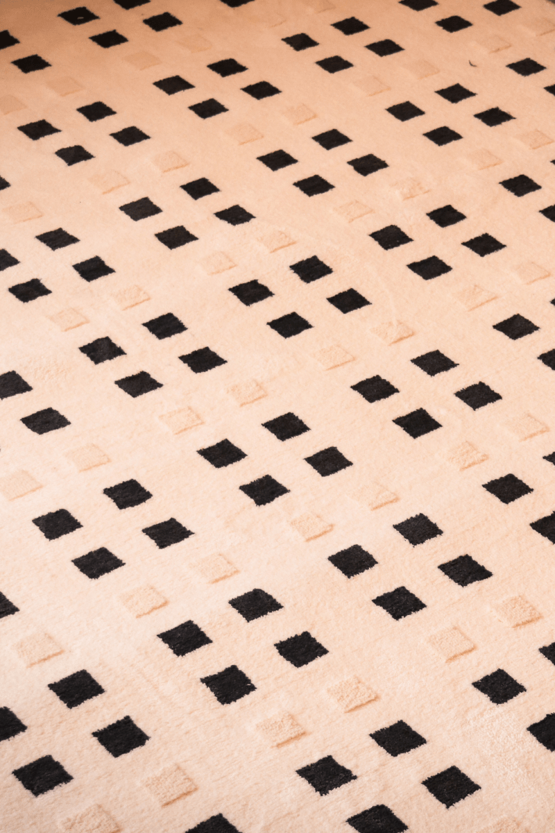 Tapis à carreaux Japandi | Série Wilton Dyed
