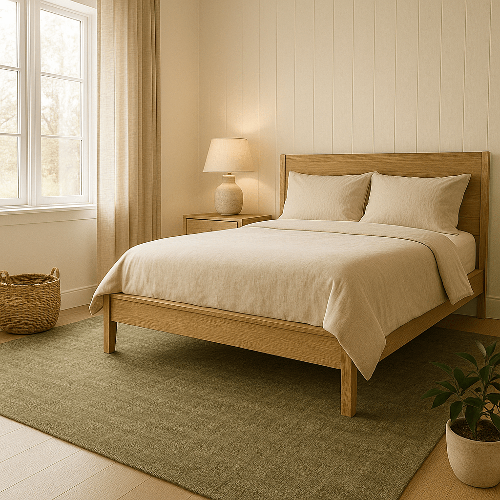 Tapis en lin | Laine de luxe tissée à la main