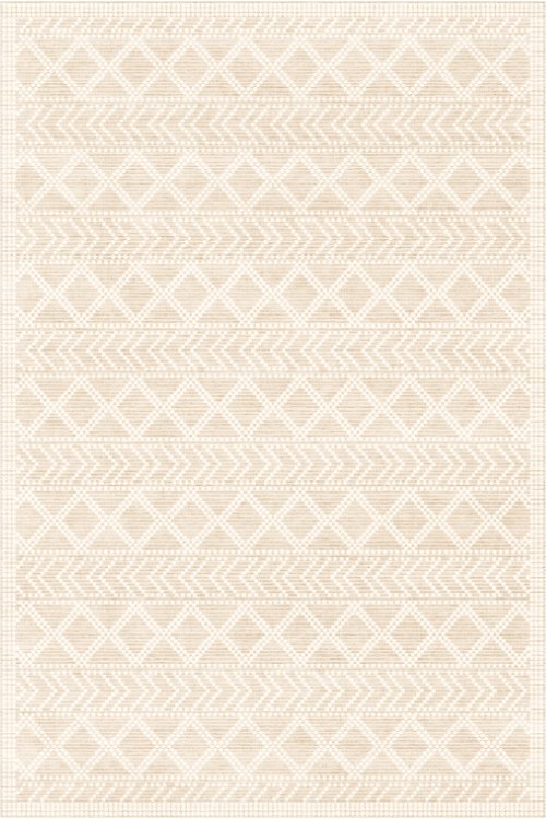 Tapis tribal du désert | Scandinave | Série Polyfibre Cachemire