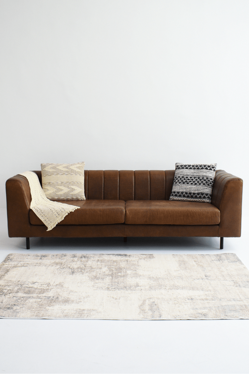 Tapis Silver Blue Mist | Moderne | Série Polyfibre Cashmere