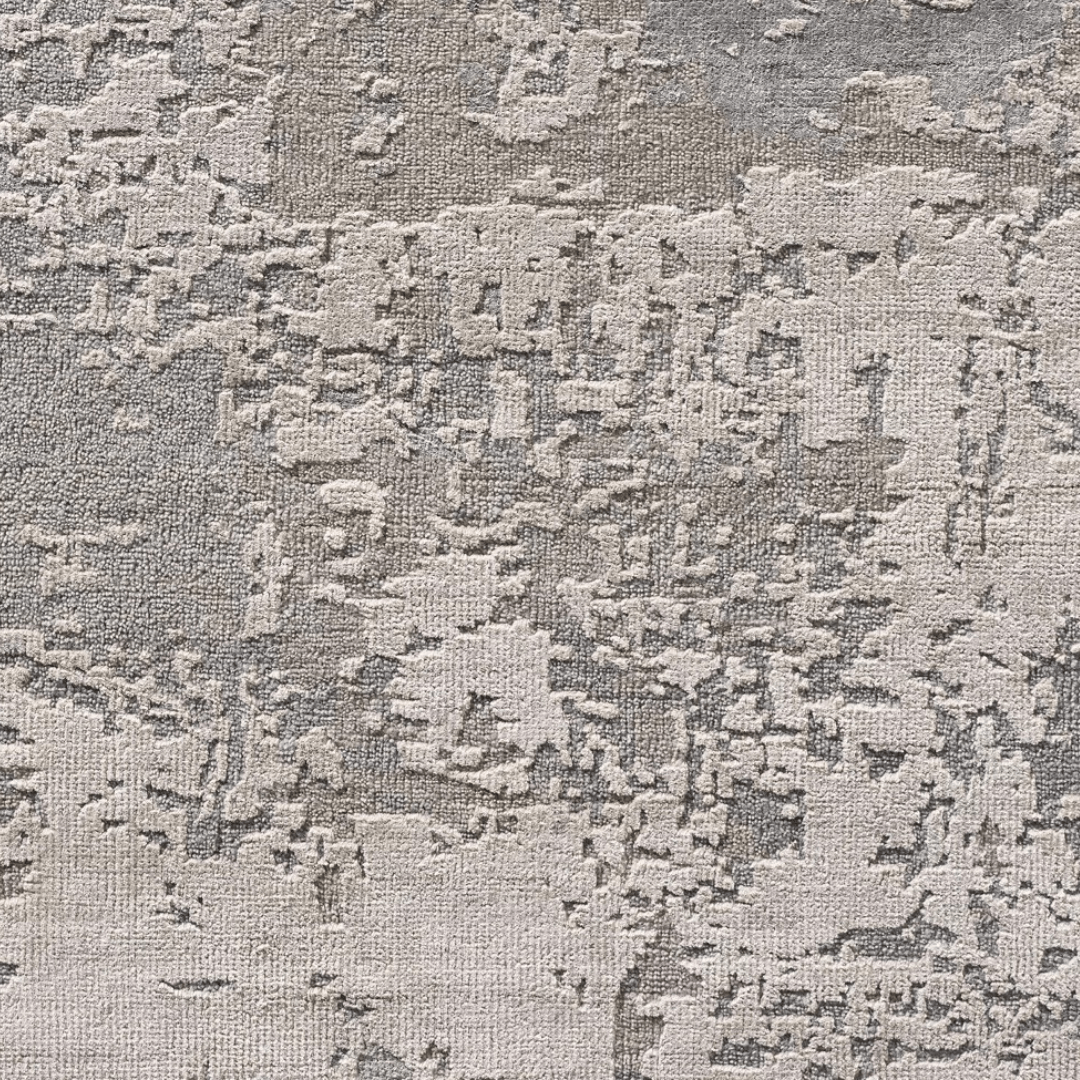 Tapis Silver Sage | Laine et soie de luxe, noué à la main