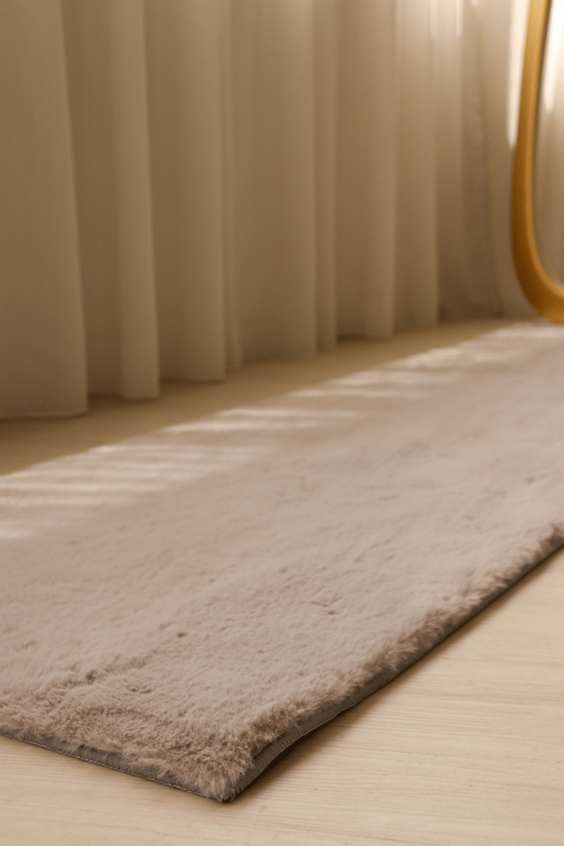 Tapis gris acier | Série Cloud Fur