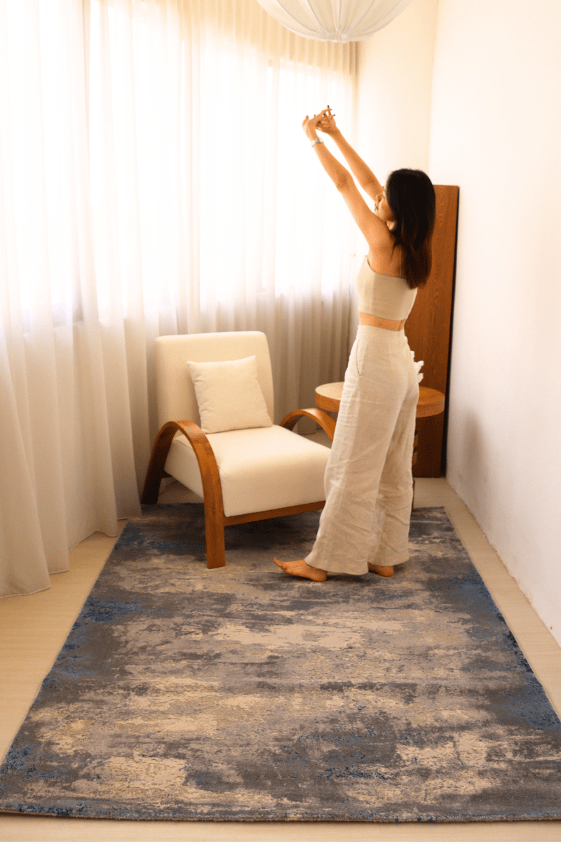 Tapis de luxe Stormy Cascade | Série Carlton Modern