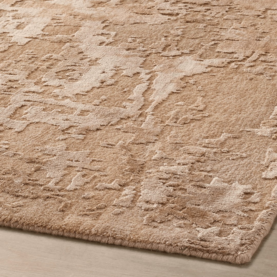 Tapis relique toscan | Laine et soie de luxe, noué à la main