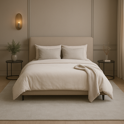 Tapis Creamstone | Laine de luxe tissée à la main