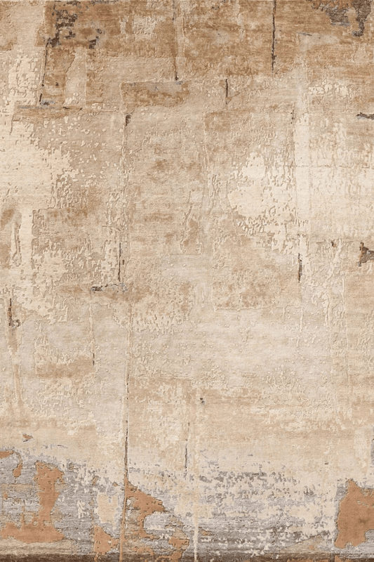 Tapis des Ruines d'Ambre | Laine et soie de luxe, noué à la main