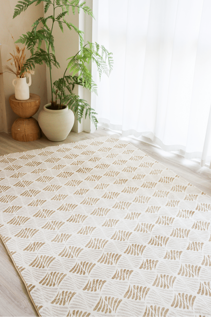 Tapis Amber Shell | Scandinave | Série Polyfibre Cachemire