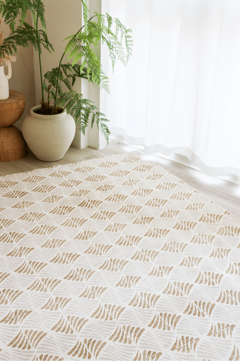 Tapis Amber Shell | Scandinave | Série Polyfibre Cachemire