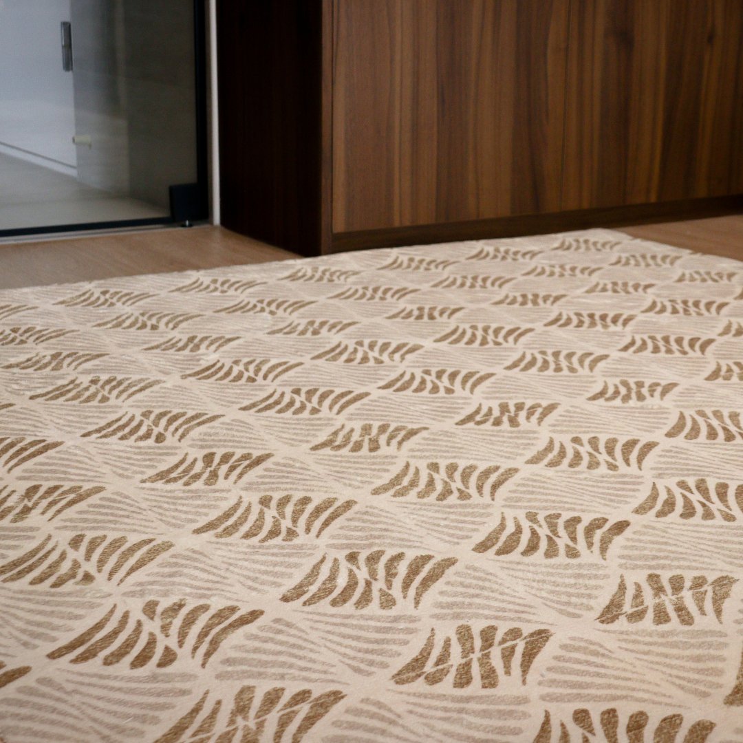 Tapis Amber Shell | Scandinave | Série Polyfibre Cachemire