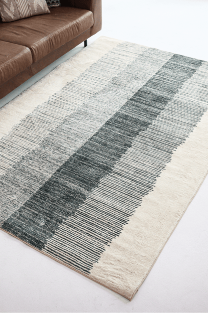 Tapis Charcoal Drift | Scandinave | Série Polyfibre Cachemire