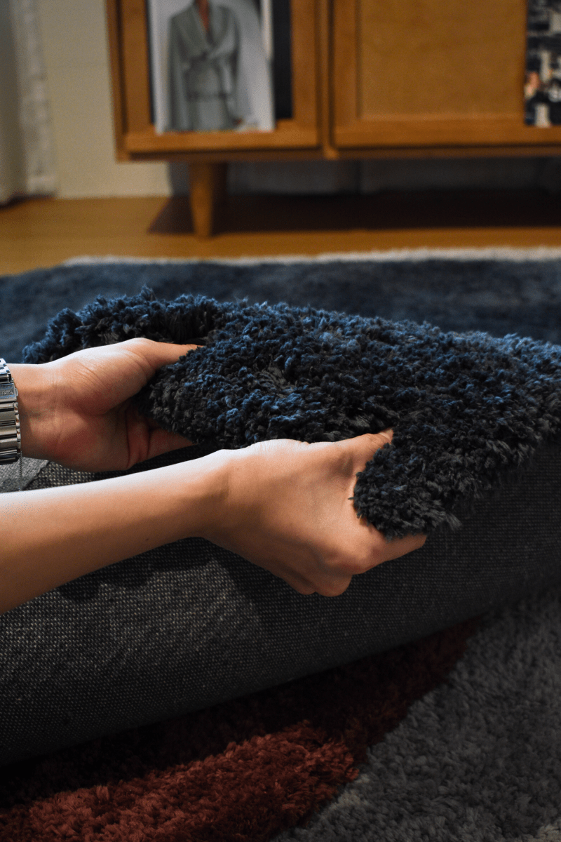 Tapis LuxeFur gris anthracite | Série LuxeFur Dyed