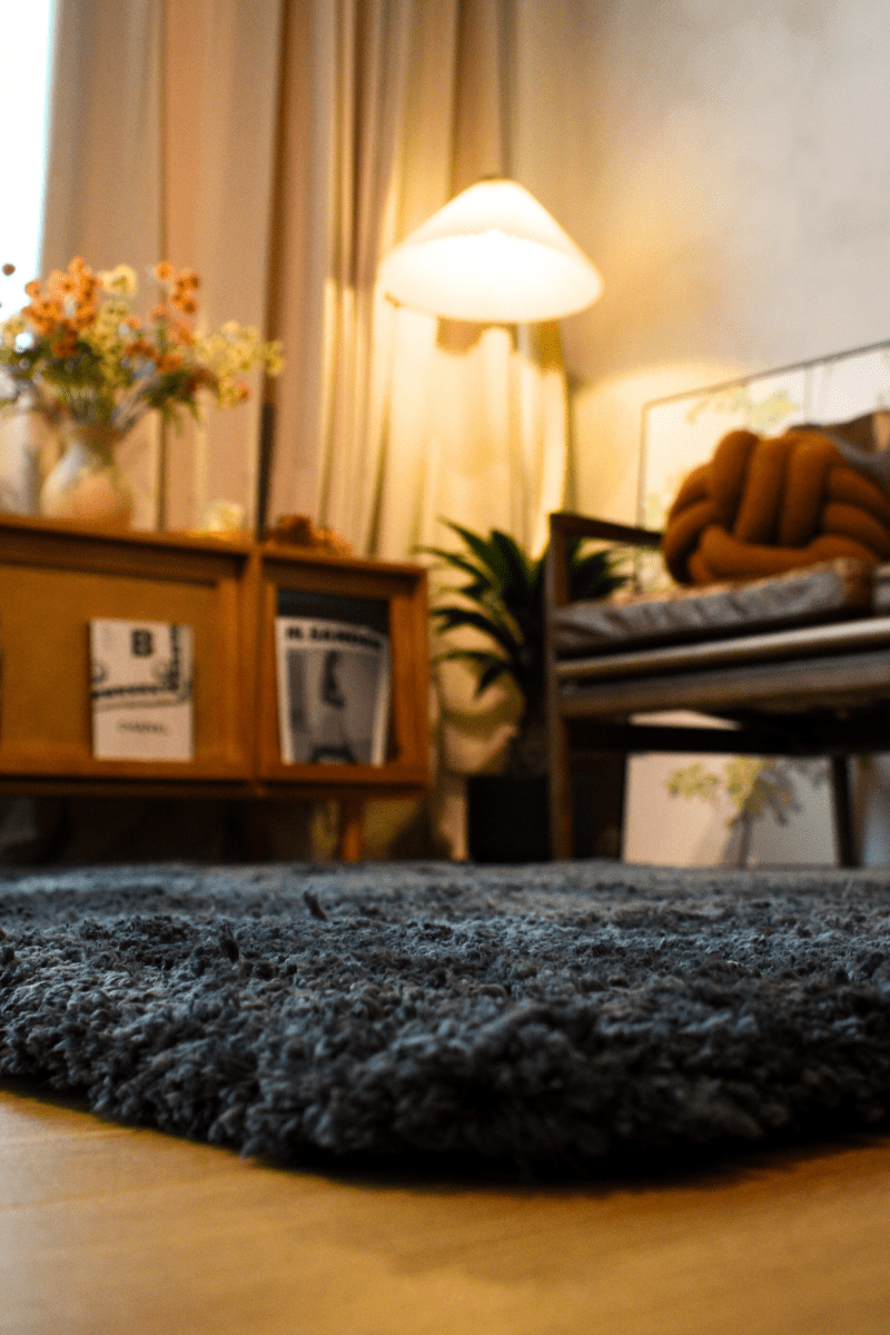 Tapis LuxeFur gris anthracite | Série LuxeFur Dyed