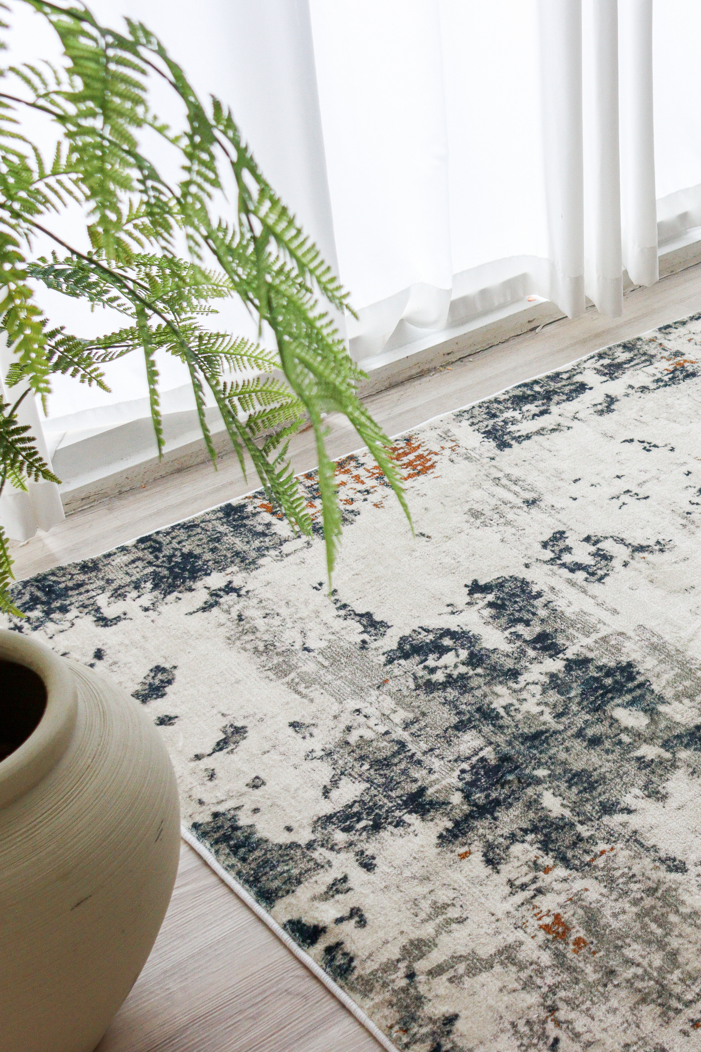 Tapis bronze anthracite | Moderne | Série Polyfibre Cachemire