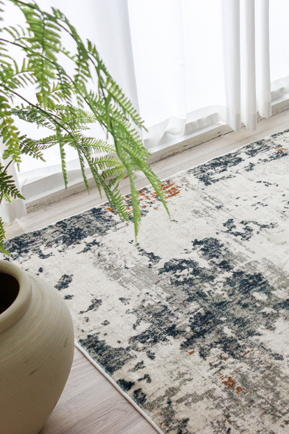 Tapis bronze anthracite | Moderne | Série Polyfibre Cachemire