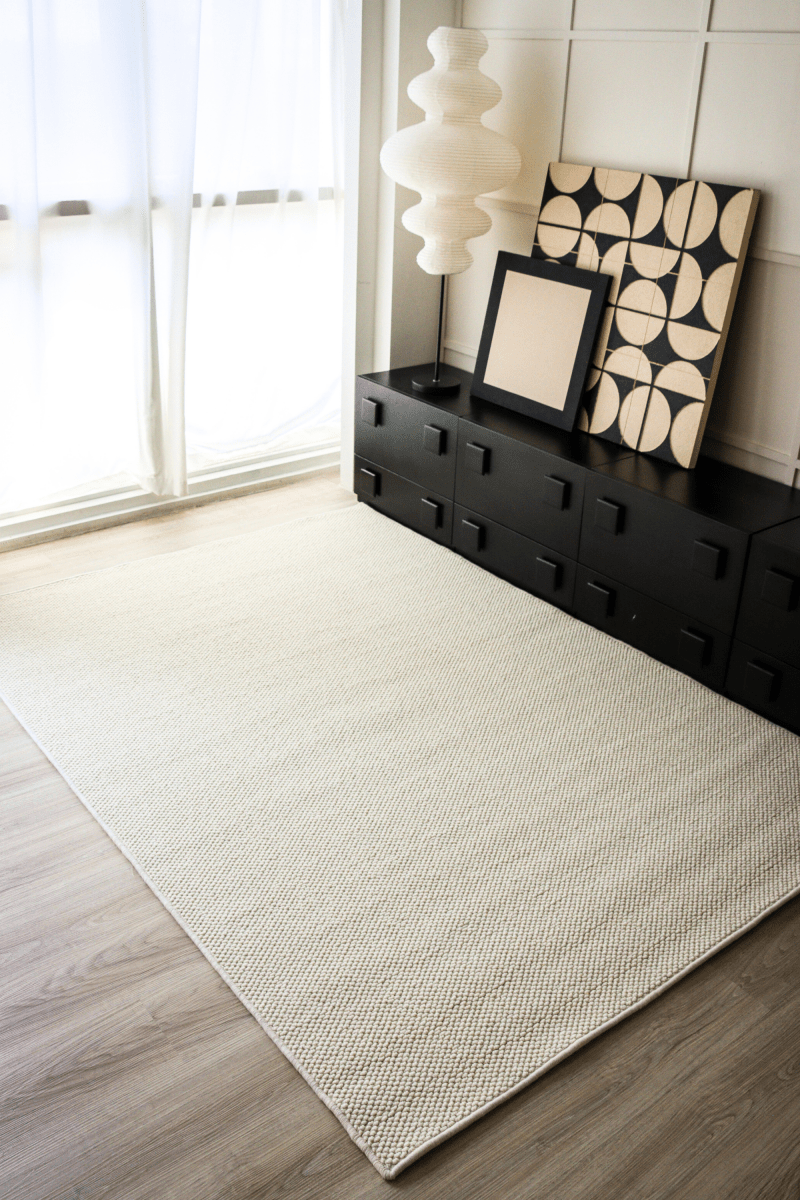 Tapis bouclé crème | Série Earth
