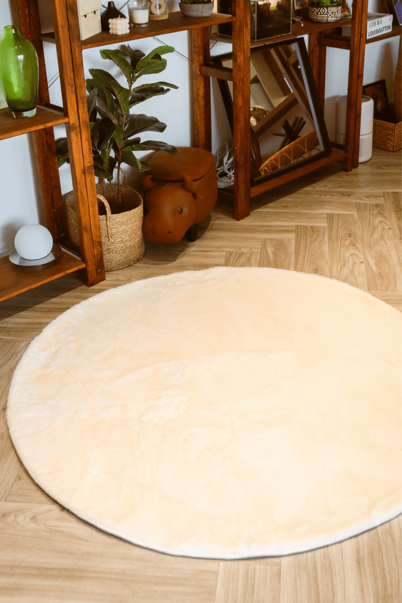 Tapis blanc crème | Série Cloud Fur