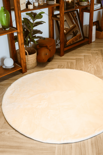 Tapis blanc crème | Série Cloud Fur