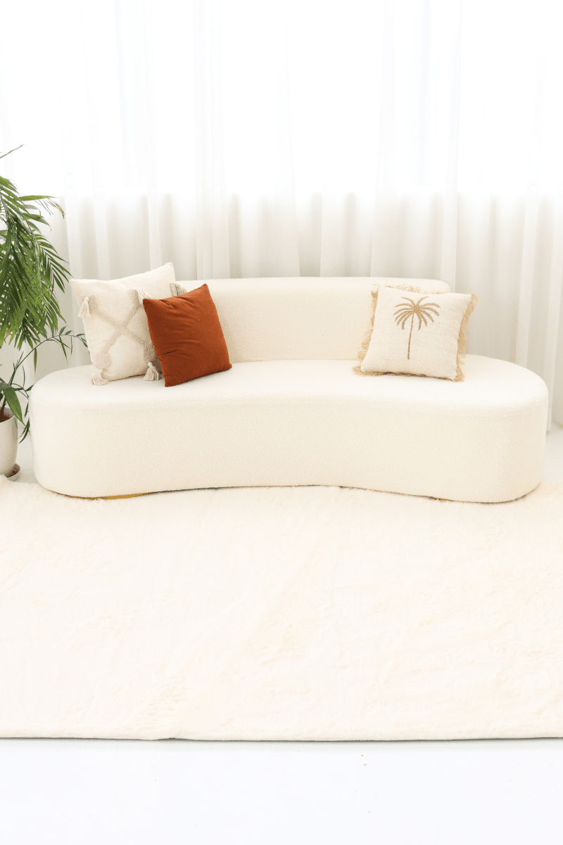 Tapis blanc crème | Série Cloud Fur