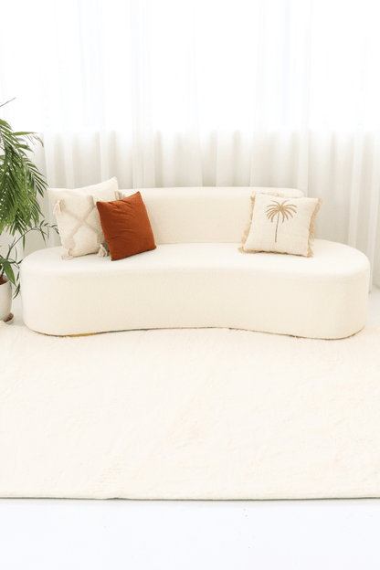 Tapis blanc crème | Série Cloud Fur
