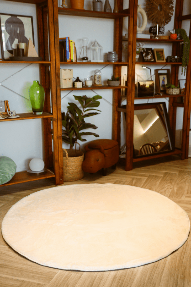 Tapis blanc crème | Série Cloud Fur