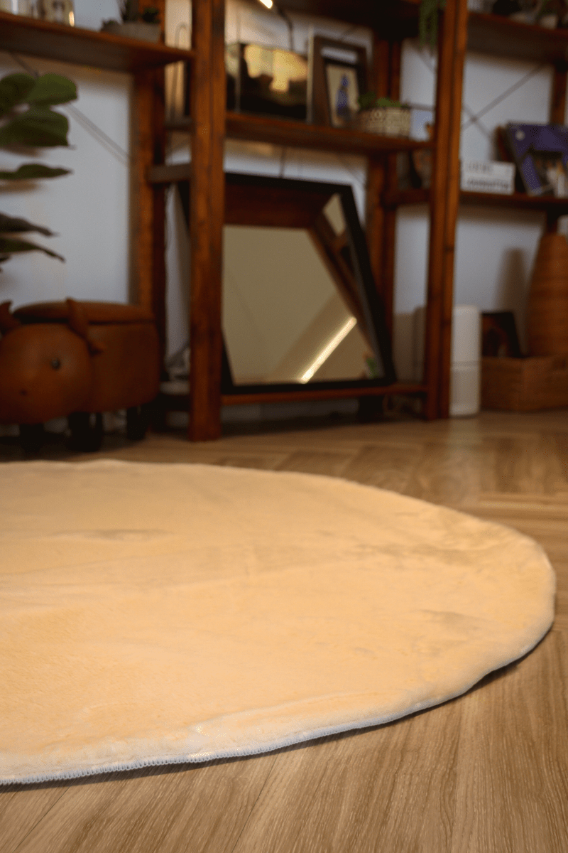 Tapis blanc crème | Série Cloud Fur