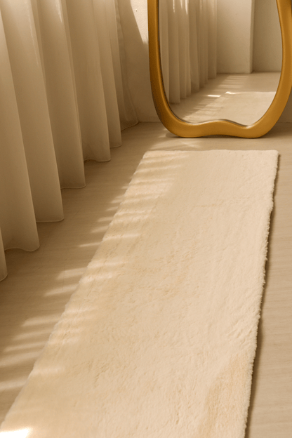 Tapis blanc crème | Série Cloud Fur