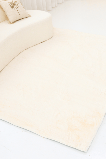 Tapis blanc crème | Série Cloud Fur