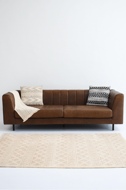 Tapis tribal du désert | Scandinave | Série Polyfibre Cachemire