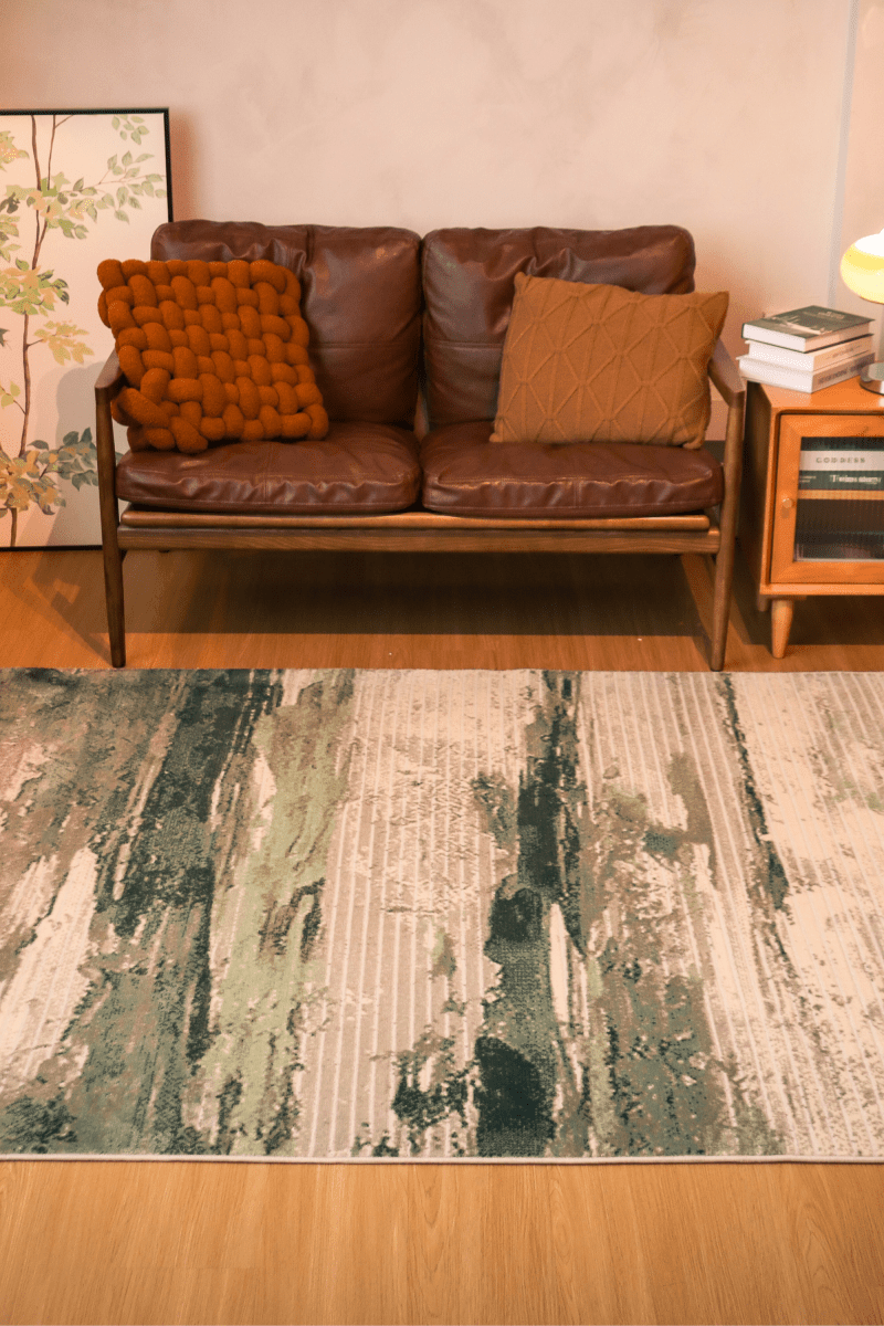 Tapis de luxe Emerald Drift | Série Carlton Modern 