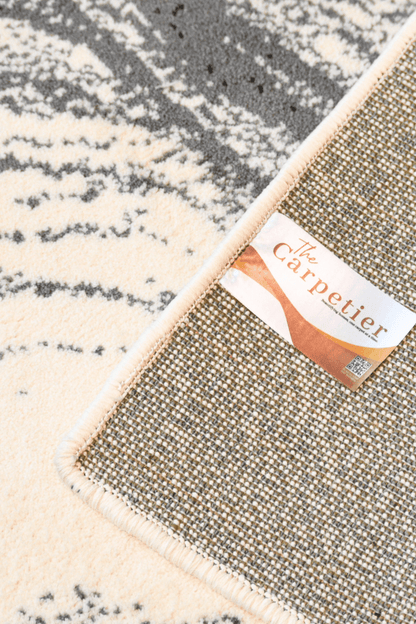 Tapis tourbillon d'encre | Série Wilton Dyed