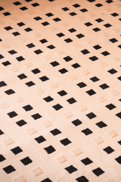 Tapis à carreaux Japandi | Série Wilton Dyed