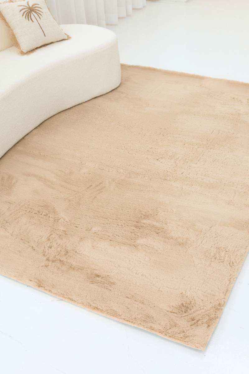 Tapis marron latte | Série Cloud Fur