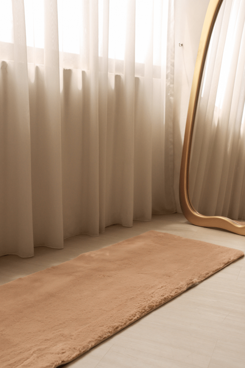 Tapis marron latte | Série Cloud Fur