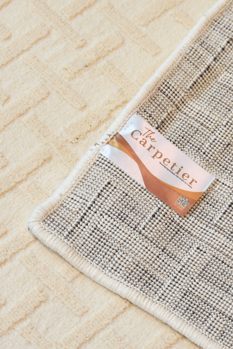 Tapis Lattice crème | Série teintée Wilton