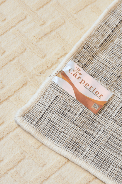 Tapis Lattice crème | Série teintée Wilton
