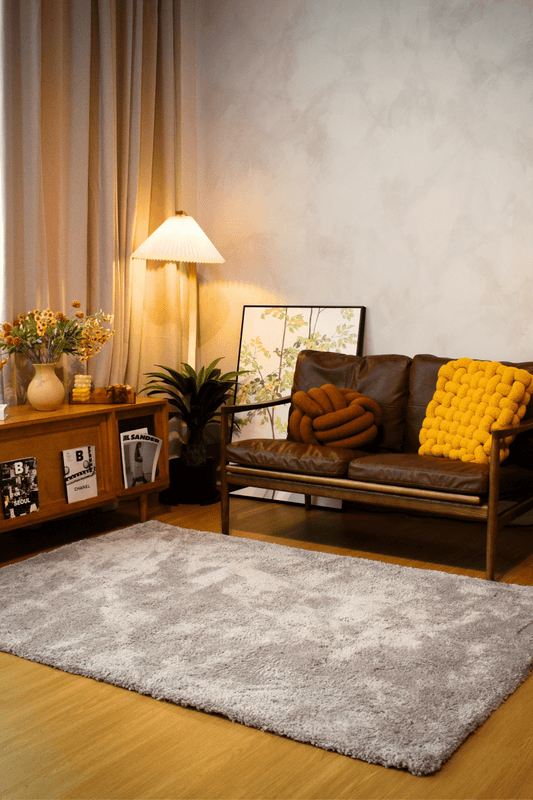 Tapis LuxeFur gris clair | Série LuxeFur Dyed