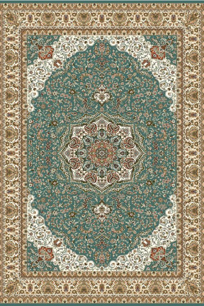 Tapis Majesty vert foncé | Persan | Série Polyfibre Cachemire