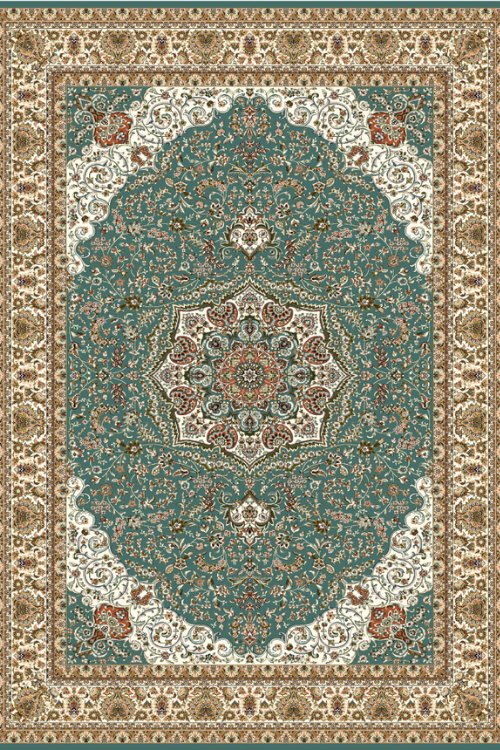 Tapis Majesty vert foncé | Persan | Série Polyfibre Cachemire