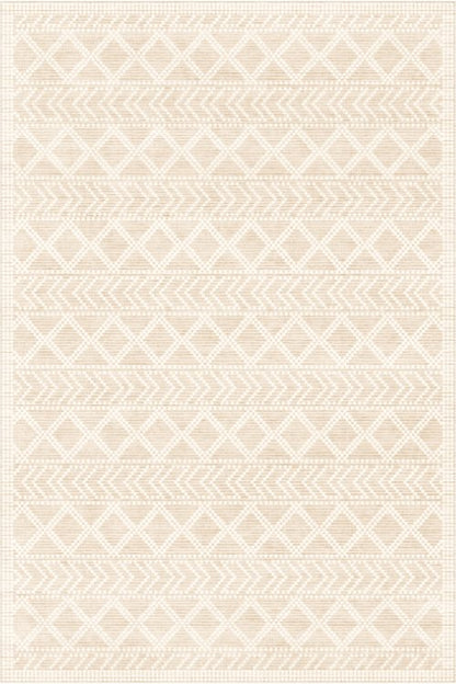 Tapis tribal du désert | Scandinave | Série Polyfibre Cachemire