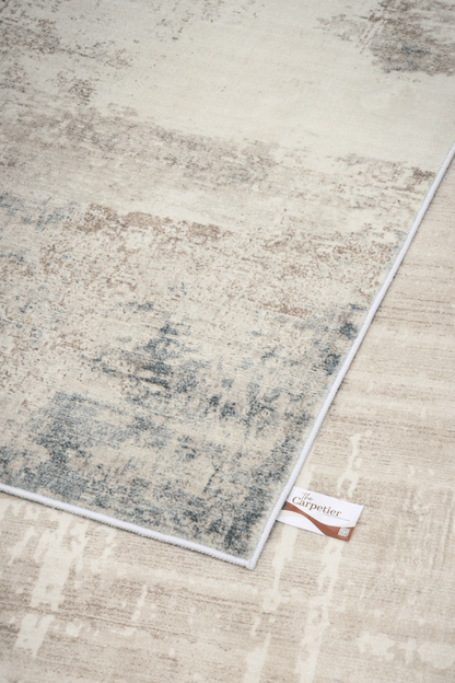 Tapis Silver Blue Mist | Moderne | Série Polyfibre Cashmere