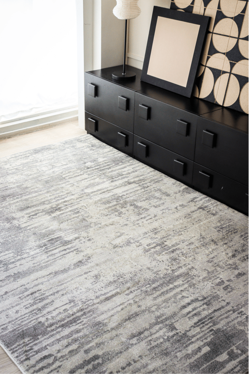 Tapis Silver Frost | Moderne | Série Polyfibre Cachemire