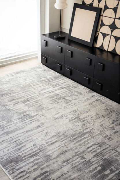 Tapis Silver Frost | Moderne | Série Polyfibre Cachemire